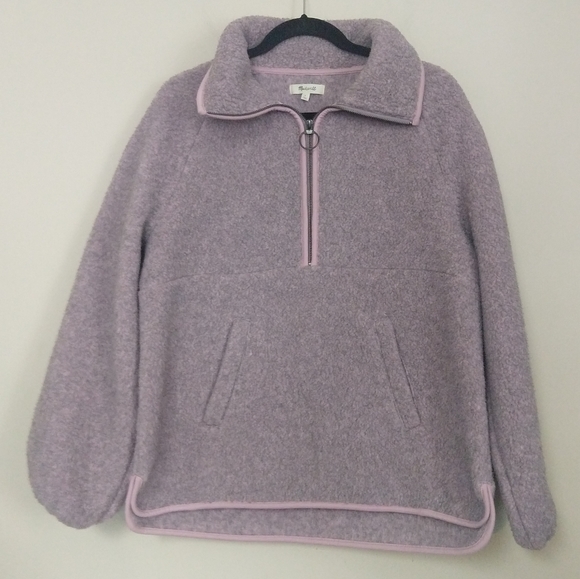 Madewell Polartec Fleece Half Zip Pullover Jacket - Picture 7 of 10